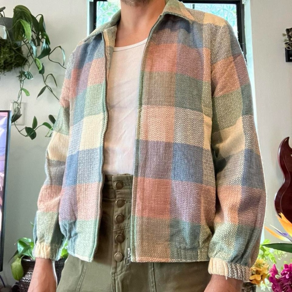 Alfred Dunner Multicolor Plaid Bomber Jacket